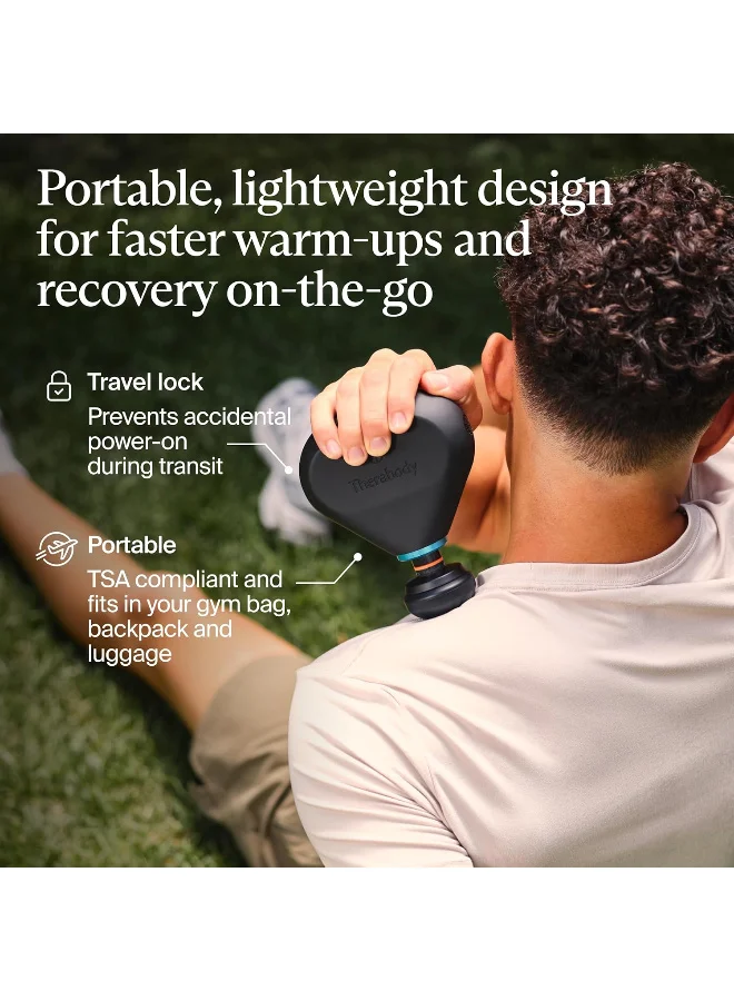 Therabody  Therabody Theragun Mini Plus Portable Massage Gun Enhanced with Heat – Travel Essential for Faster Recovery on The go - Black  | Best Price UAE